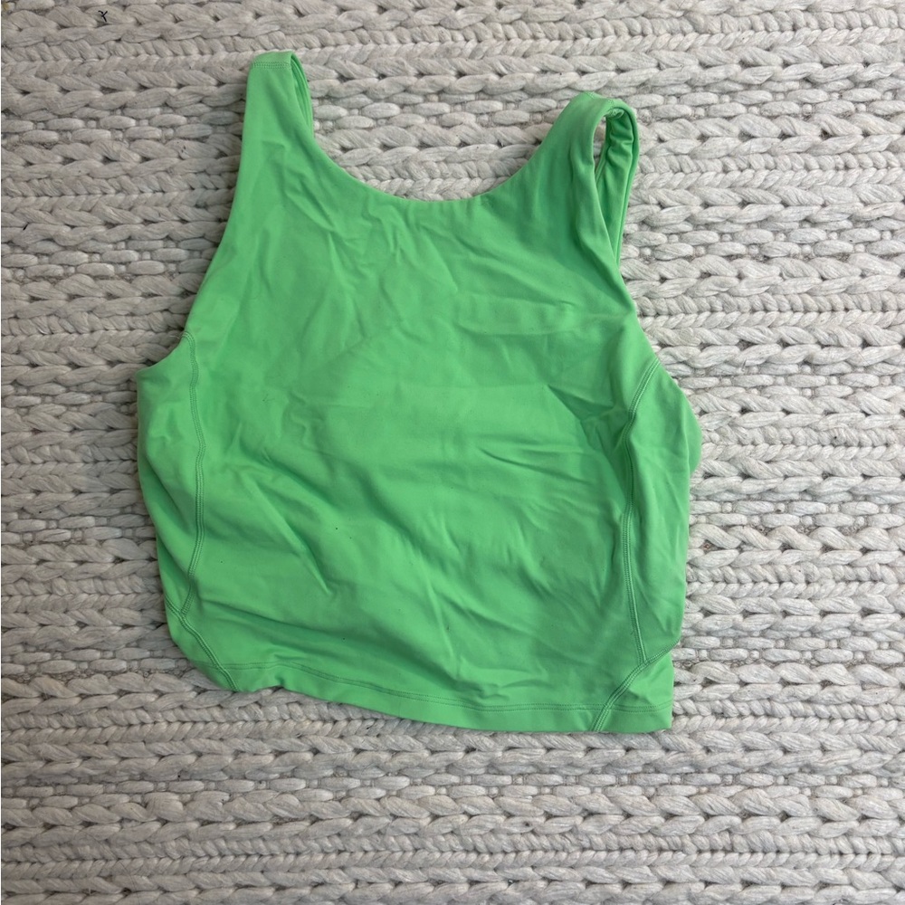 Green lululemon align tank high neck